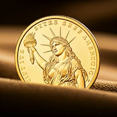 Gold eagle coin